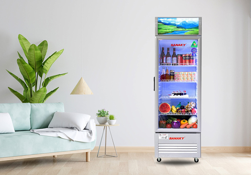 Sanaky Inverter 1 cánh 350 lít VH-3589K3: Tủ mát tiết kiệm điện, làm lạnh nhanh