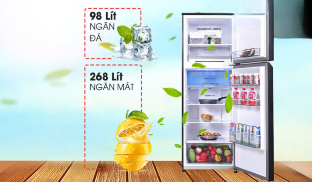 Ngăn rau quả lớn giữ ẩm tối ưu