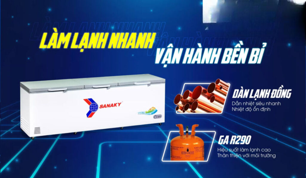 Khóa an toàn tiện ích tủ đông Sanaky