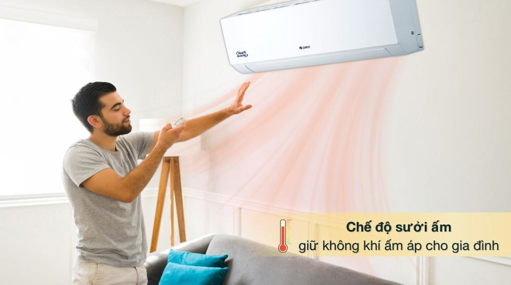 Tìm hiểu điều hòa Gree 12000 2 chiều inverter BD12HI – Điều hòa 4 mùa