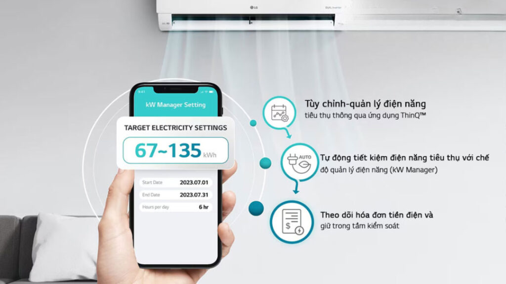 Công nghệ làm lạnh tiết kiệm điện Dual Inverter