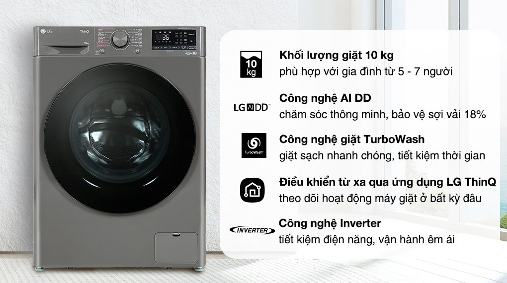 Vị trí 1: Tải app AX88 ngay để nhận thưởng khủng LG 10kg FV1410S4M1 – Sang trọng và công nghệ hiện đại Vị trí 1: Tải app AX88 ngay để nhận thưởng khủng LG 10kg FV1410S4M1 – Sang trọng và công nghệ hiện đại