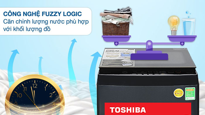 Toshiba Inverter 10kg AW-DM1100PV(KK) sử dụng công nghệ suy luận ảo Fuzzy Logic Toshiba Inverter 10kg AW-DM1100PV(KK) sử dụng công nghệ suy luận ảo Fuzzy Logic