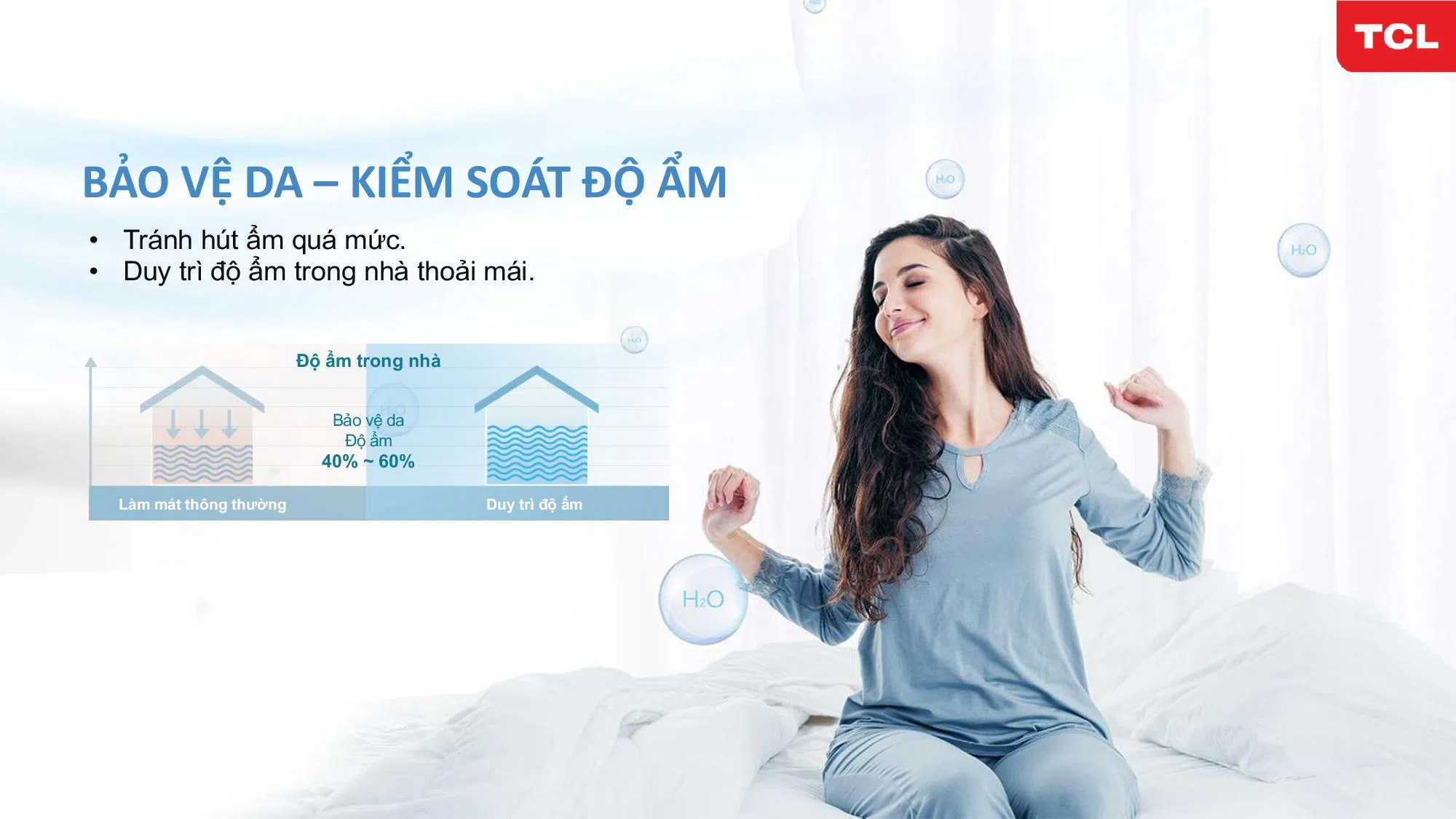 Máy lạnh 1 chiều TCL TEP 24CSD F1I có tính năng thông minh, tiện ích