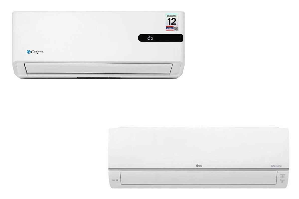 điều hòa Casper GC-09IB36 và LG IEC09G1 điều hòa Casper GC-09IB36 và LG IEC09G1