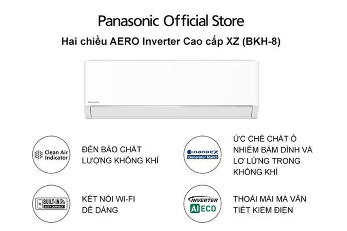 xz12bkh-8 Ưu điểm điều hòa Panasonic