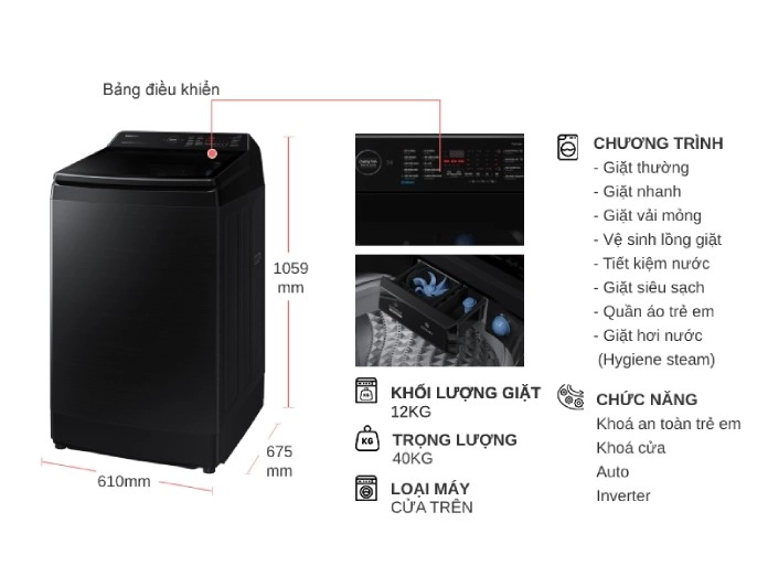 10054911-may-giat-samsung-inverter-wa12cg5886bvsv-tskt Công nghệ và tính năng thông minh