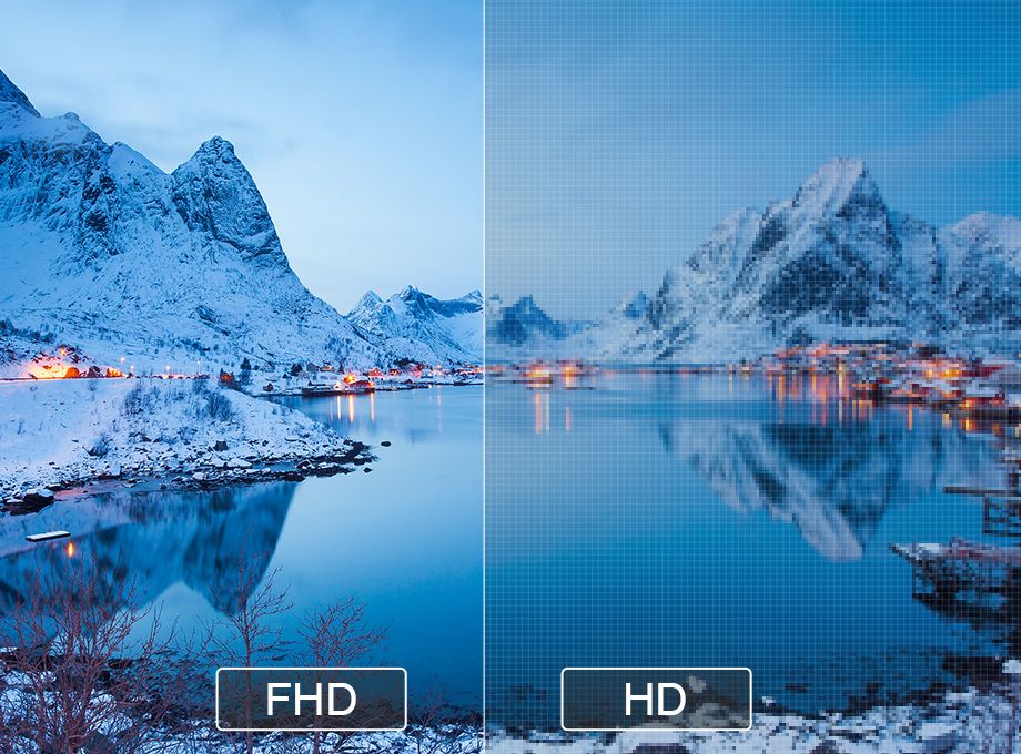 Độ phân giải Full HD cung cấp cho bạn trải nghiệm xem tốt hơn Độ phân giải Full HD cung cấp cho bạn trải nghiệm xem tốt hơn