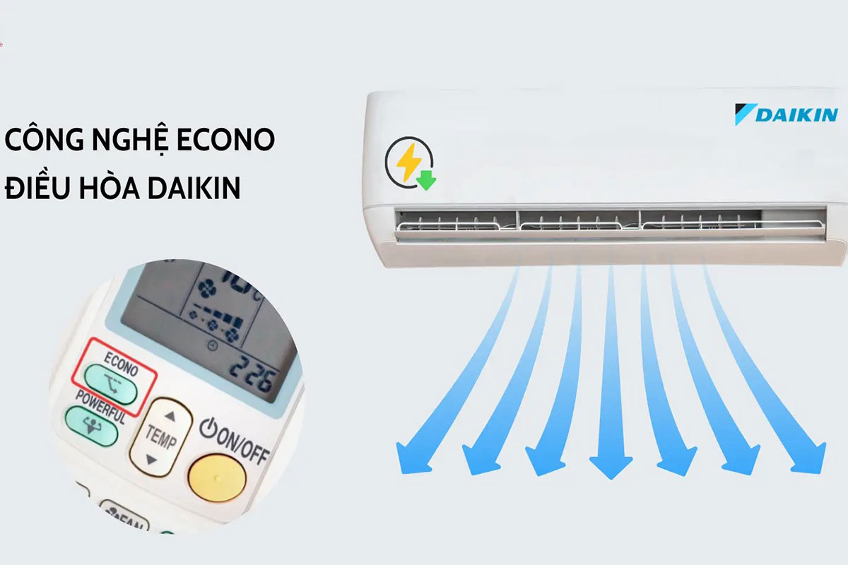Công nghệ Econo trên điều hòa Daikin Công nghệ Econo trên điều hòa Daikin