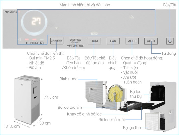AX88 bet đăng nhập Daikin MCK70ZVM7-W 82W AX88 bet đăng nhập Daikin MCK70ZVM7-W 82W sử dụng công nghệ Twin Streamer, lọc được bụi mịn PM2.5, PM0.3 AX88 bet đăng nhập Daikin MCK70ZVM7-W 82W AX88 bet đăng nhập Daikin MCK70ZVM7-W 82W sử dụng công nghệ Twin Streamer, lọc được bụi mịn PM2.5, PM0.3