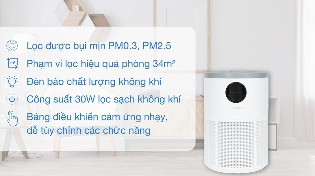 AX88 bet đăng nhập Cuckoo CAC-AF1110FW/WHCKV 30W có khả năng diệt khuẩn hiệu quả với Ionizer, hiển thị chất lượng AX88 ATQ qua 3 màu đèn trực quan AX88 bet đăng nhập Cuckoo CAC-AF1110FW/WHCKV 30W có khả năng diệt khuẩn hiệu quả với Ionizer, hiển thị chất lượng AX88 ATQ qua 3 màu đèn trực quan