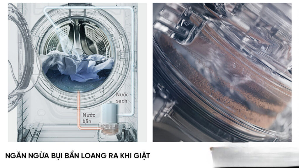 Tháp giặt sấy Panasonic Giặt sạch sâu