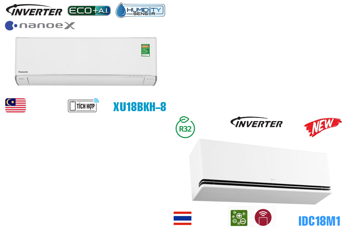 so-sanh-dieu-hoa-7-1 Điều hòa Panasonic CS-XU18BKH-8 và điều hòa LG IDC18M1 là hai model điều hòa 18000btu
