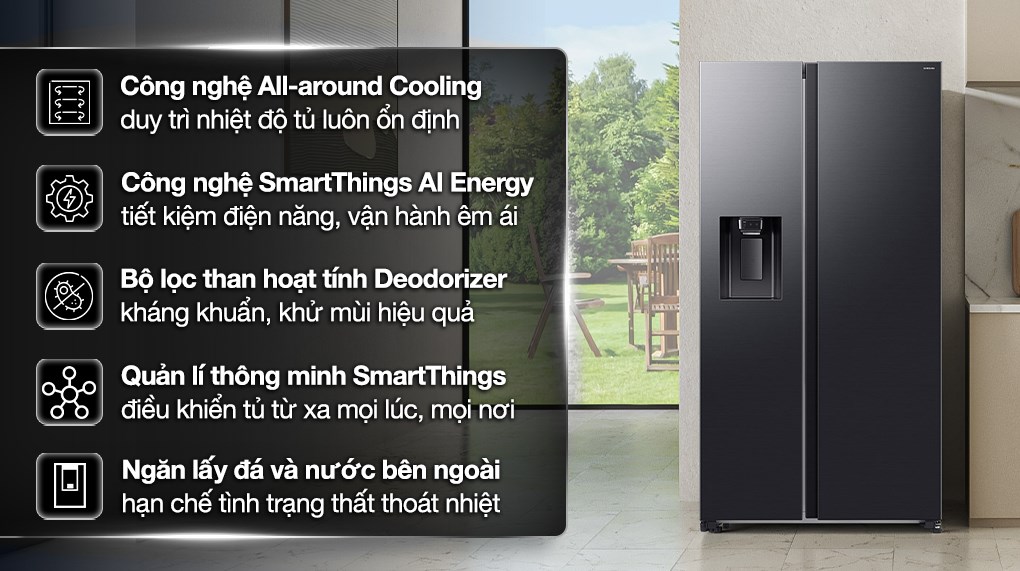 Một số thông tin đáng chú ý về tủ lạnh Samsung 2 cánh RS70F65K2FSV | Ax88com