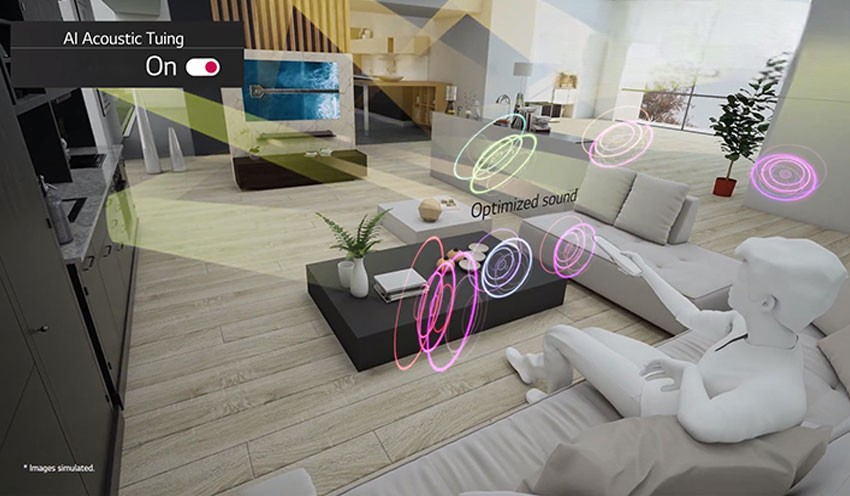 tivi LG QNED 75 inch được trang bị hệ thống loa 2.0 tivi LG QNED 75 inch được trang bị hệ thống loa 2.0