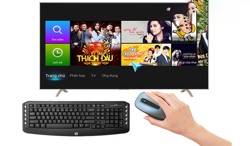 Mở và điều khiển tivi Sony bằng chuột hoặc bàn phím