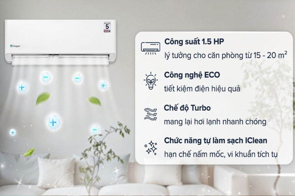 Chia sẻ những thông tin giúp bạn hiểu rõ về điều hòa Casper giá rẻ SC-12FB36A