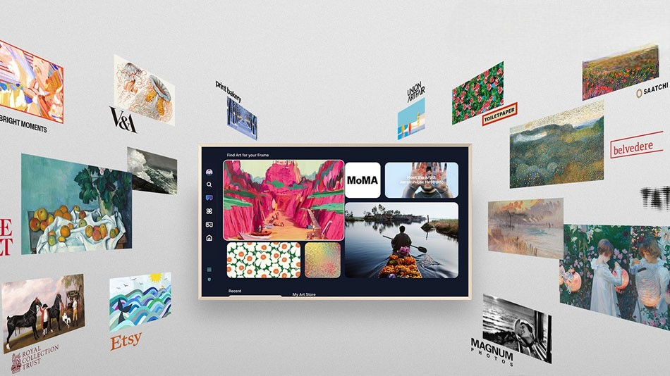 Chế độ tranh Art Mode – Bật lên là TV QLED