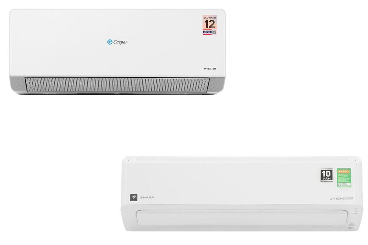 Casper QC-09IU36A và Sharp AH-XP10CHW Casper QC-09IU36A và Sharp AH-XP10CHW