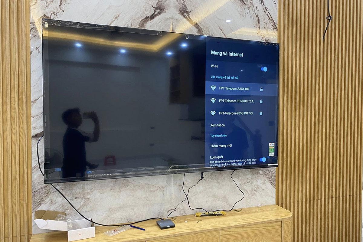 Google tivi Sony K-75S25VM2 với màn hình 75 inch siêu lớn, hiển thị sắc nét chuẩn 4K