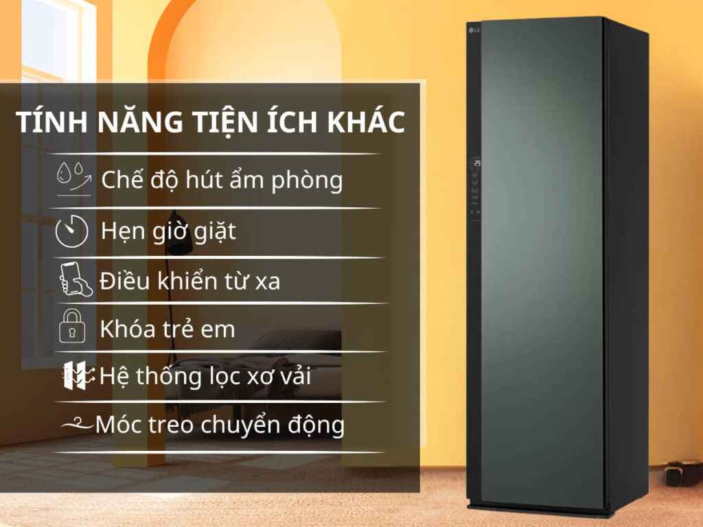 Tủ chăm sóc Ax888 bao lì xì miễn phí LG SC5MNR4G- Những công nghệ và tính năng thông minh