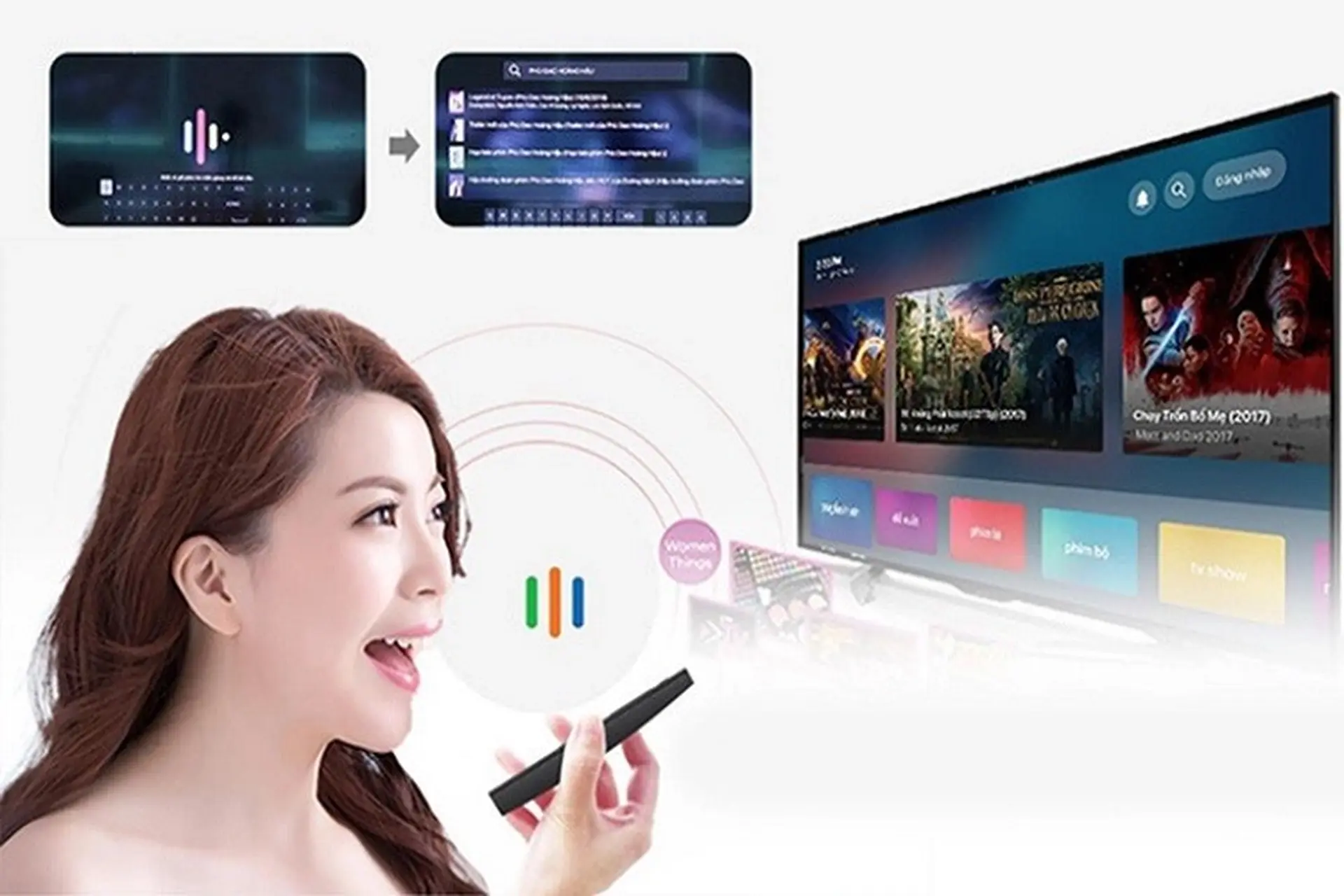 Điều khiển giọng nói – trải nghiệm Tivi thông minh hoàn toàn mới