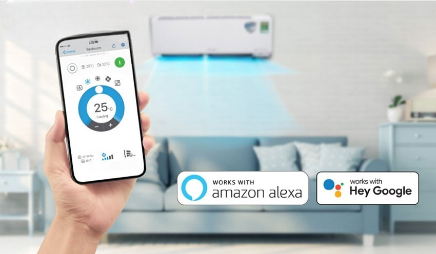 Điều hòa Đaikin FTKY60ZVMV được trang bị khả năng kết nối Wi-Fi