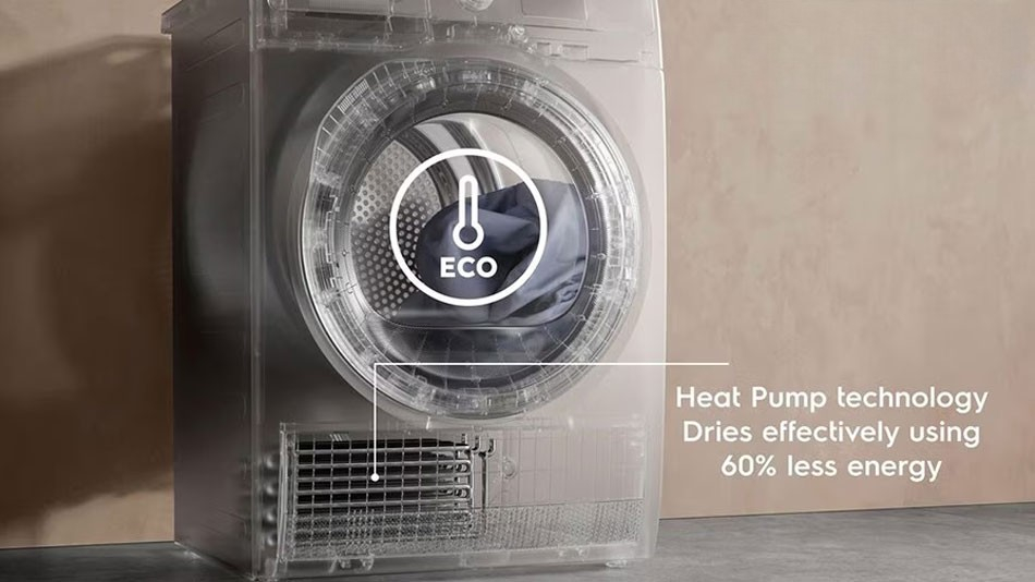 Electrolux giá rẻ EDH803J5WC trang bị công nghệ sấy bơm nhiệt Heat Pump