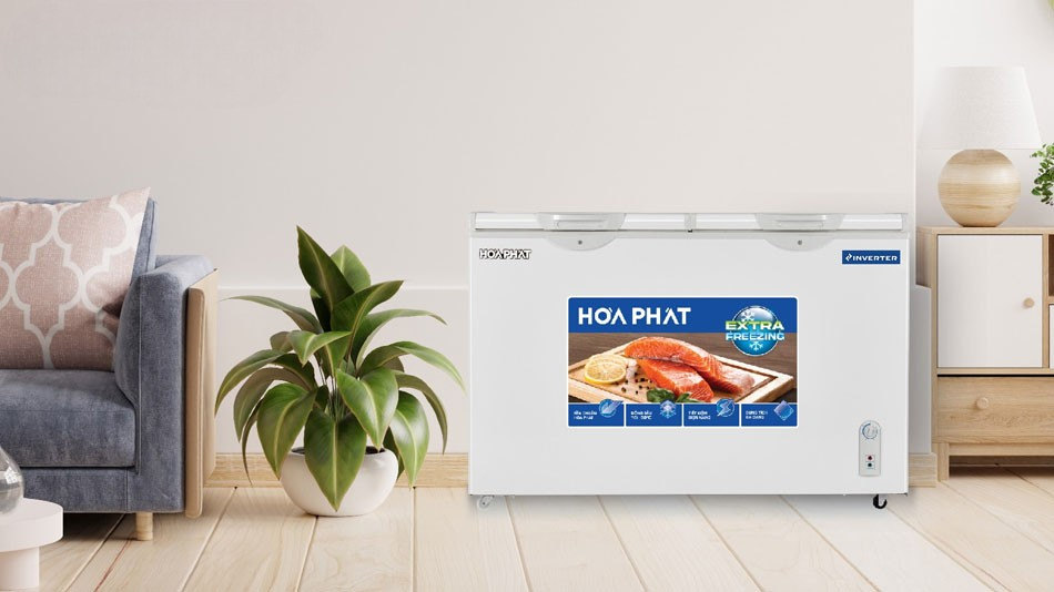  Tủ đông Hòa Phát Inverter HPF BD8205  với dung tích lớn 820 lít