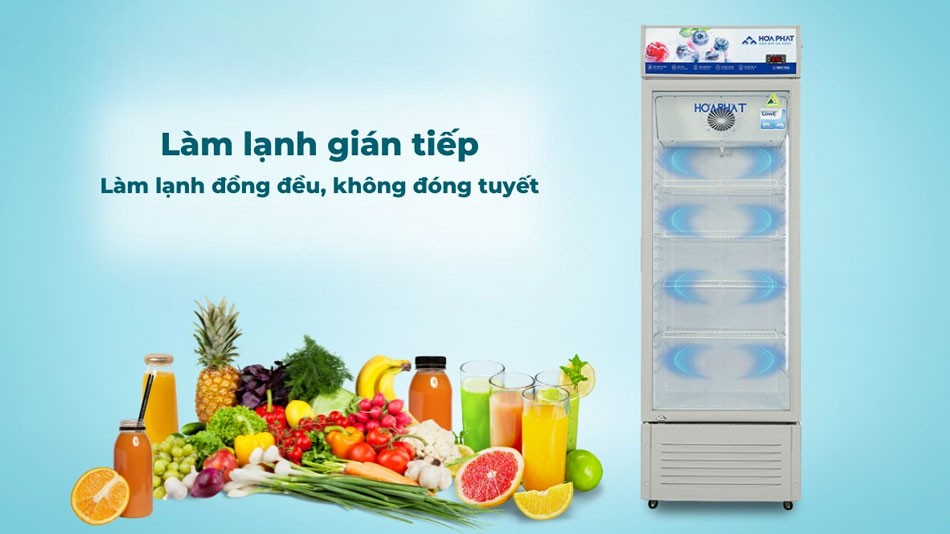 Tủ mát Hòa Phát 242 lít HSR D6242 tiết kiệm điện năng