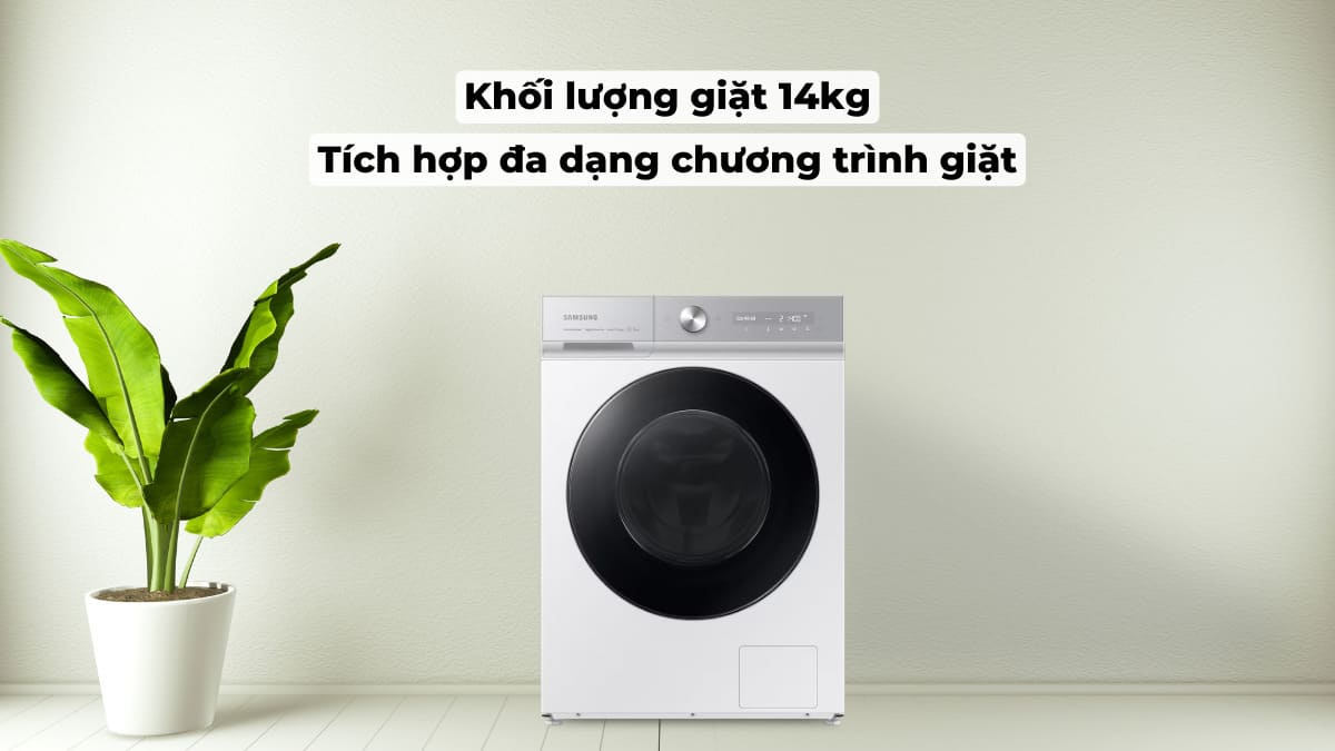 Tải app AX88 ngay để nhận thưởng khủng Samsung 14kg WW14BB944DGH/SV sở hữu khối lượng giặt lớn Tải app AX88 ngay để nhận thưởng khủng Samsung 14kg WW14BB944DGH/SV sở hữu khối lượng giặt lớn