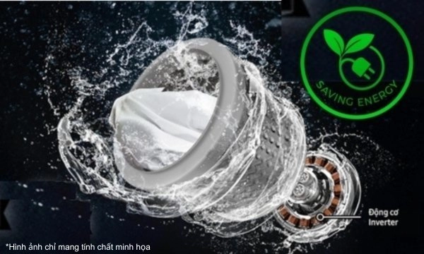 Kết hợp tính năng EcoBubble để giảm tiêu thụ điện – nước Kết hợp tính năng EcoBubble để giảm tiêu thụ điện – nước