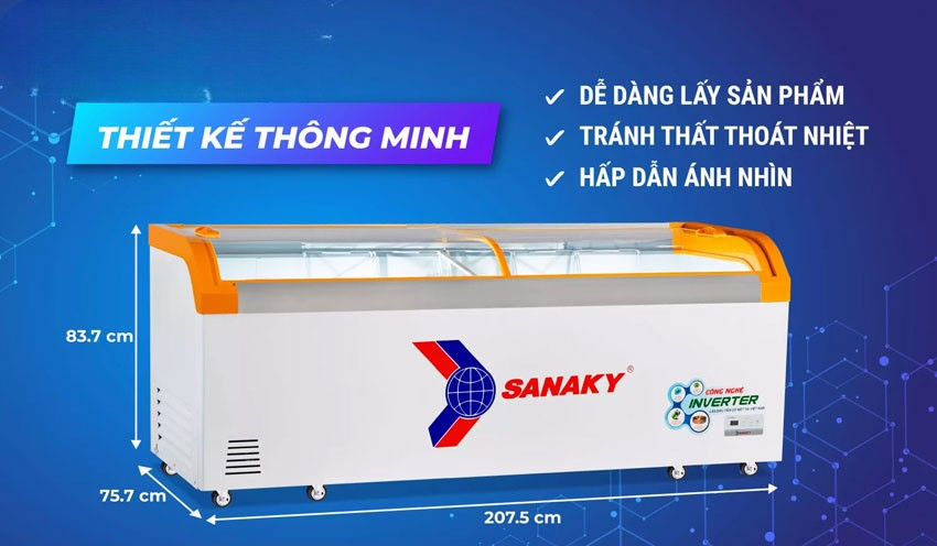 Có nên mua tủ đông Sanaky 1 ngăn đông Inverter VH-1099K3A không?