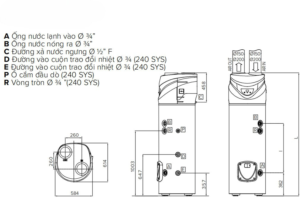 Tổng quan về máy bơm nhiệt Ariston 202 Lít Nuos Primo HC A+ 200 Tổng quan về máy bơm nhiệt Ariston 202 Lít Nuos Primo HC A+ 200