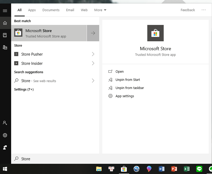 Mở Microsoft Store trên Windows 10 Mở Microsoft Store trên Windows 10