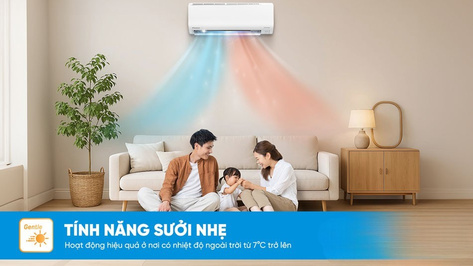 Điều hòa Daikin 1 chiều FTHB60ZVMV có chức năng sưởi nhẹ