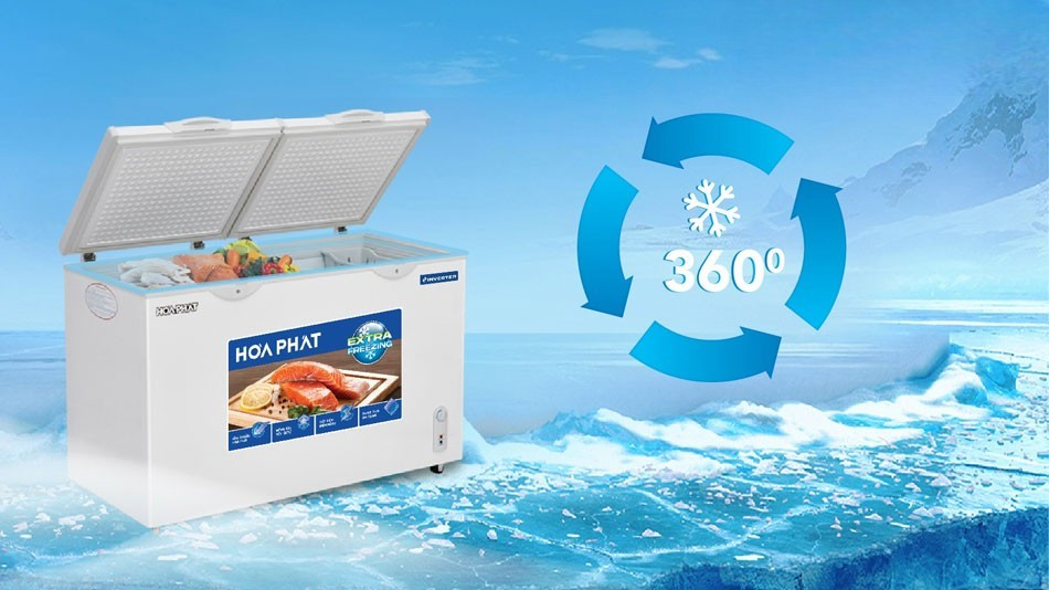 tủ đông Hòa Phát Inverter HPF AD8352 là độ bền cao, ít phát sinh lỗi