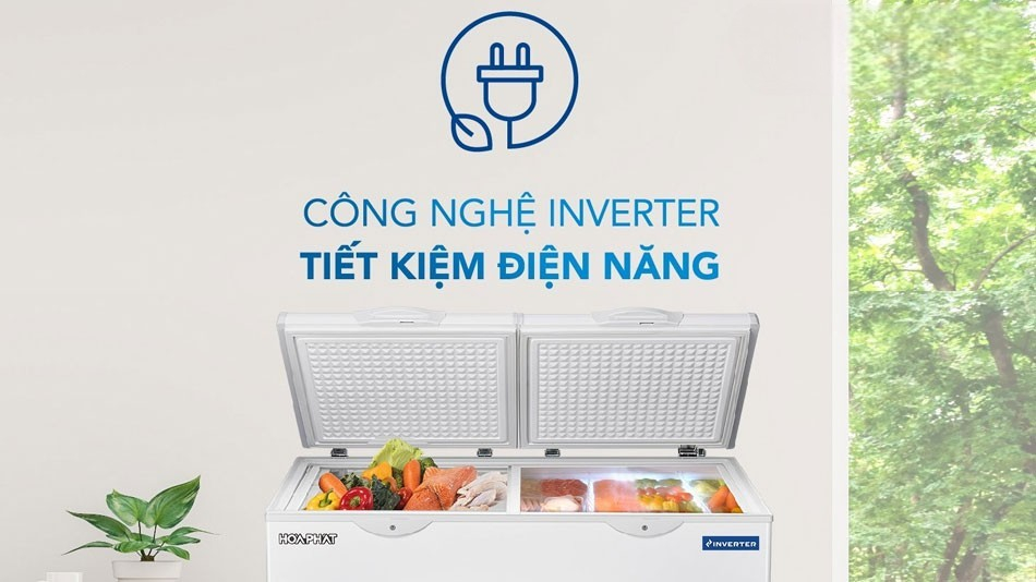 tủ đông Hòa Phát Inverter HPF AD8352 với khả năng tiết kiệm điện