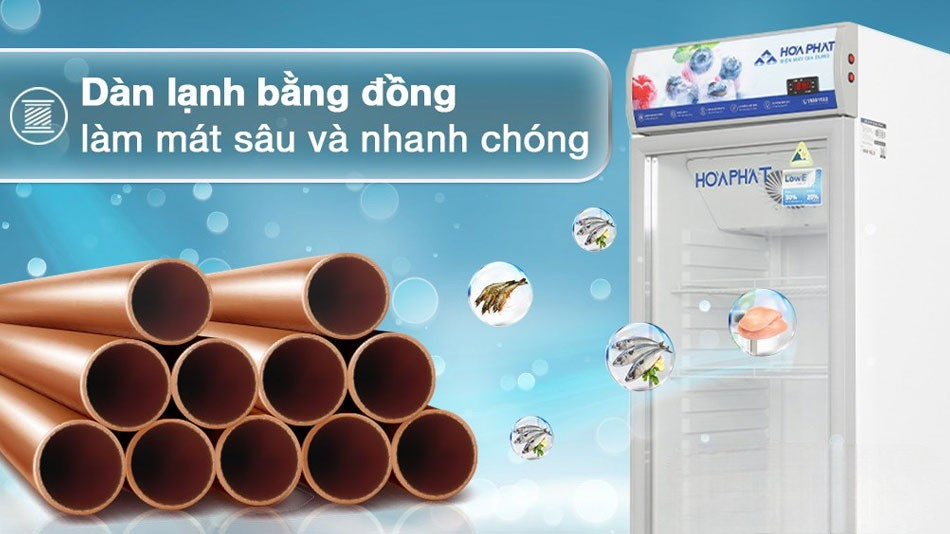 Tủ mát Hòa Phát 1 cánh HSR D6195 bền bỉ vượt trội