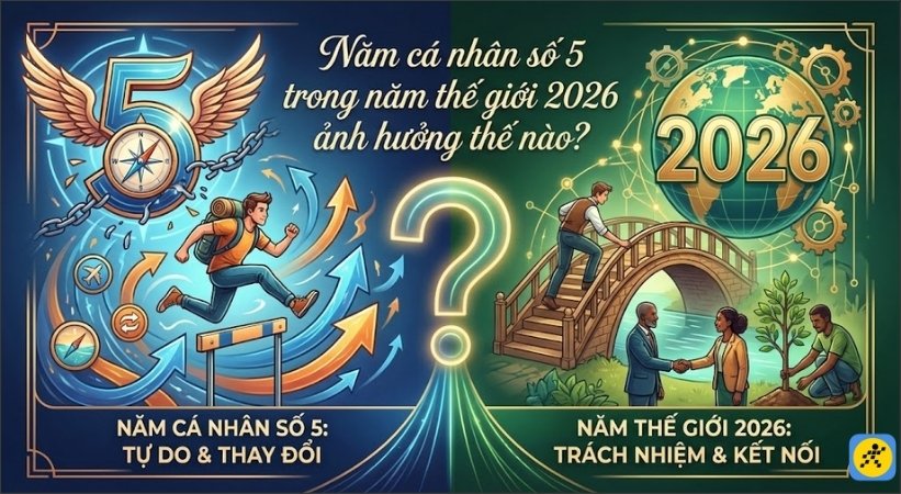 Số 5 mang đến sự linh hoạt, tò mò và thích nghi nhanh chóng, kết hợp hoàn hảo với số 1 thúc đẩy sự tự tin lãnh đạo và khởi đầu mới Số 5 mang đến sự linh hoạt, tò mò và thích nghi nhanh chóng, kết hợp hoàn hảo với số 1 thúc đẩy sự tự tin lãnh đạo và khởi đầu mới