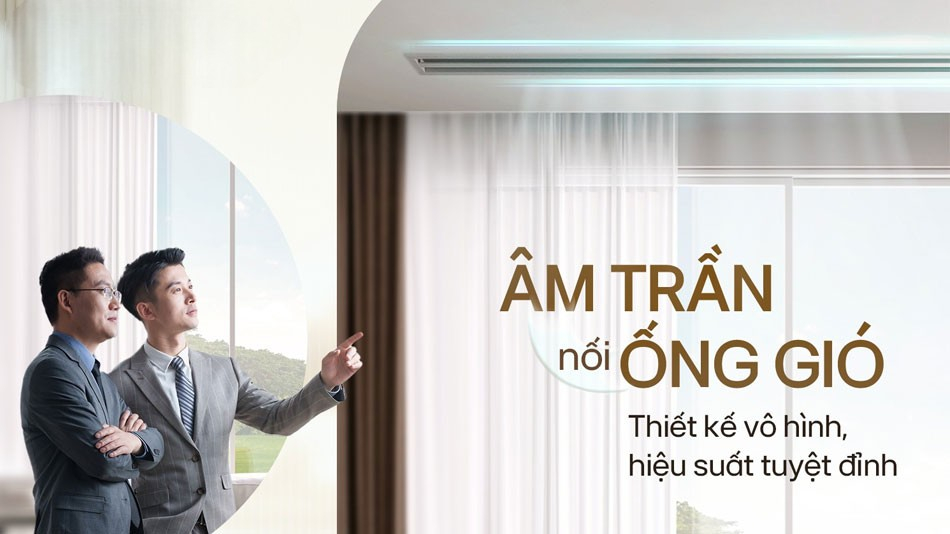 Thiết kế siêu mỏng trên điều hòa nối ống gió LG ZBNQ24GM1A0/ZUAC1