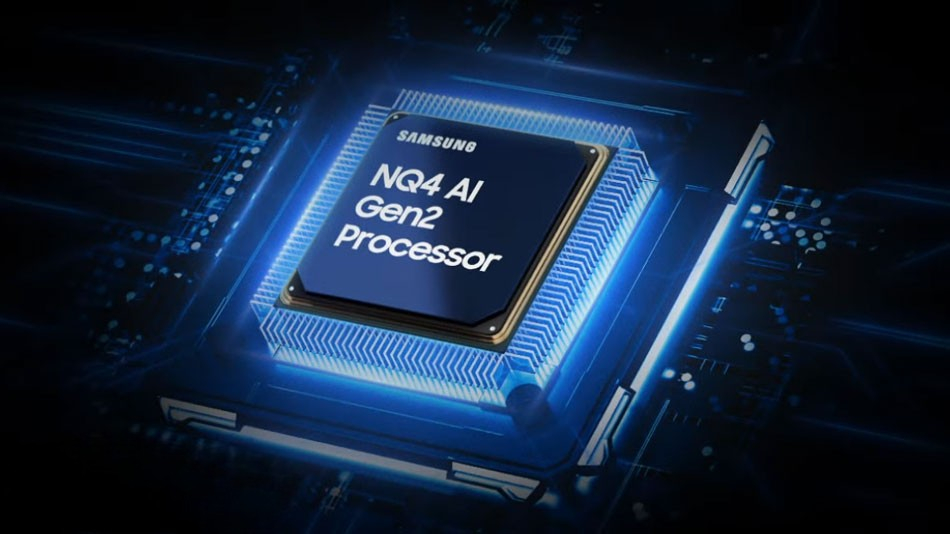 Bộ xử lý NQ4 AI Gen2 trí tuệ của tivi Samsung Neo QLED trên tivi Samsung Neo QLED QA55QN85FAKXXV Bộ xử lý NQ4 AI Gen2 trí tuệ của tivi Samsung Neo QLED trên tivi Samsung Neo QLED QA55QN85FAKXXV