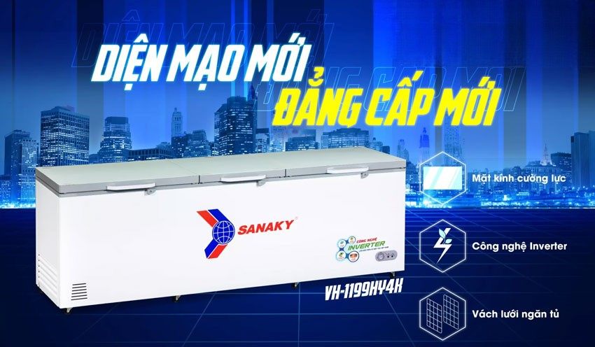 Tổng quan về tủ đông Sanaky Inverter VH-1399HY4K
