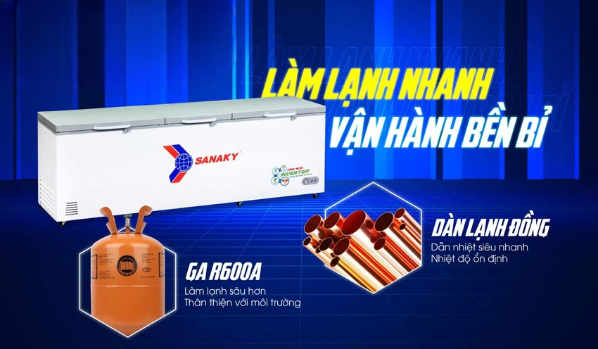 Có nên mua tủ đông Sanaky Inverter VH-1399HY4K không?