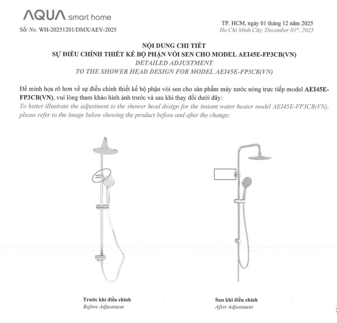 Công văn thay đổi thiết kế mẫu máy Ax88Win Com Link đăng ký tài khoản trực tiếp Aqua AEI45E-FP3CB(VN) Công văn thay đổi thiết kế mẫu máy Ax88Win Com Link đăng ký tài khoản trực tiếp Aqua AEI45E-FP3CB(VN)