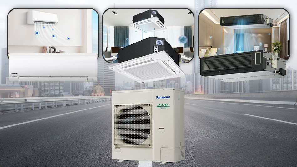 Tổng quan hệ thống điều hòa trung tâm Panasonic 2 chiều U-4LE2H4