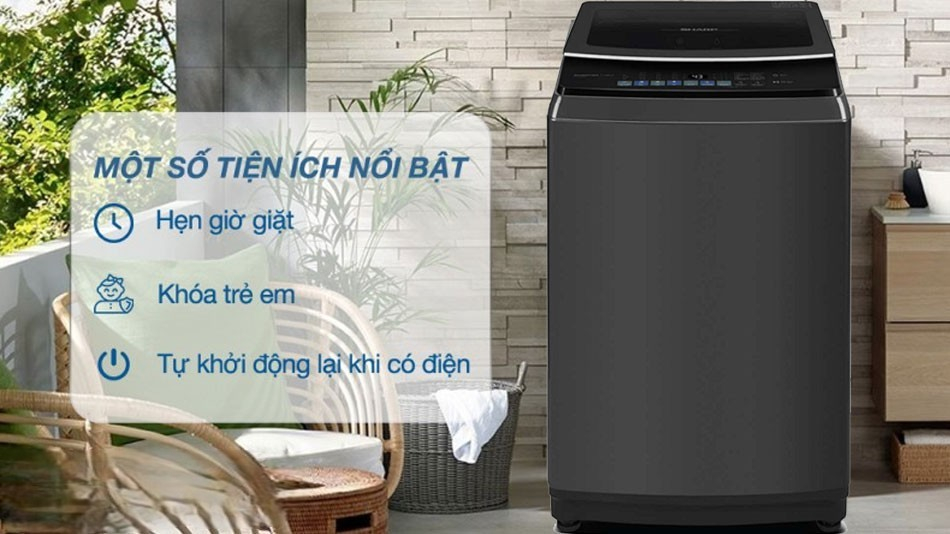 Tải app AX88 ngay để nhận thưởng khủng giá rẻ Sharp Inverter 11Kg ES-TM110CD-DS vận hành êm ái Tải app AX88 ngay để nhận thưởng khủng giá rẻ Sharp Inverter 11Kg ES-TM110CD-DS vận hành êm ái