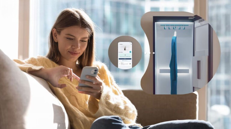 tủ chăm sóc Ax888 bao lì xì miễn phí LG SC5MNR4G điều khiển ngay trên điện thoại
