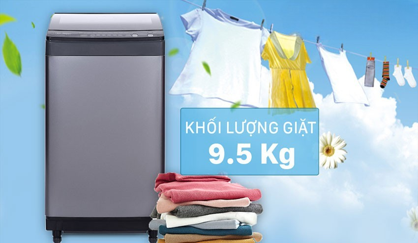 Thiết kế tinh tế, hiện đại và bền bỉ trên máy giặt Sharp inverter ES-X95HV-S