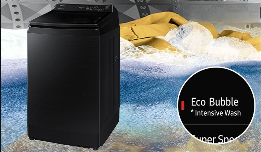 Công nghệ Ecobubble™ trên máy giặt Samsung 12kg WA12CG5745BV/SV giúp giặt sạch sâu Công nghệ Ecobubble™ trên máy giặt Samsung 12kg WA12CG5745BV/SV giúp giặt sạch sâu